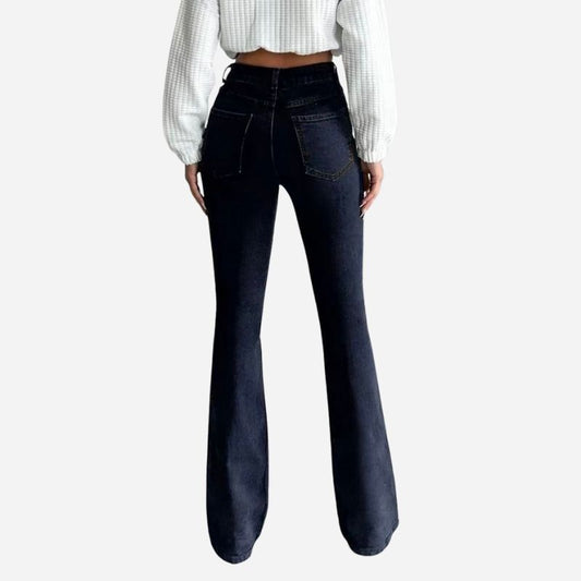 Bell bottom jeans for women slim fit flare bootcut denim pants