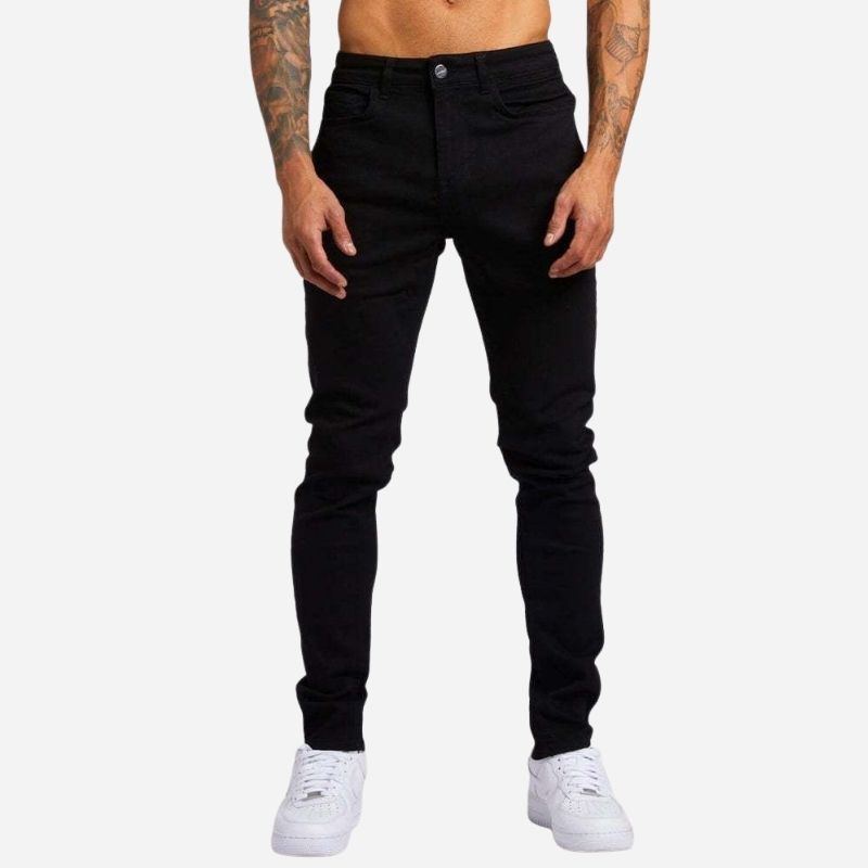 Men's Skinny Jeans High Waisted Slim Fit Denim Pants