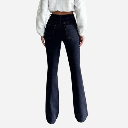 Bell bottom jeans for women slim fit flare bootcut denim pants