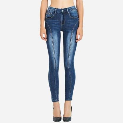 Women Cropped Skinny Jeans, front view